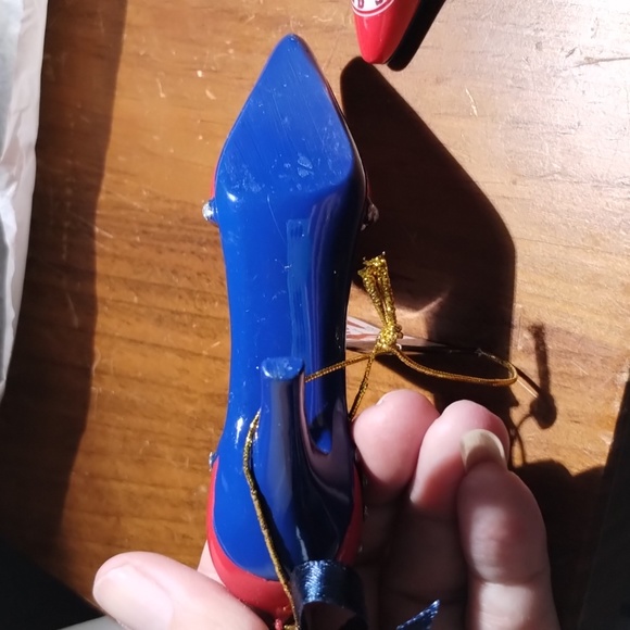 3ct Red Sox Ornament Stiletto Pumps MLB nwt - Picture 4 of 4